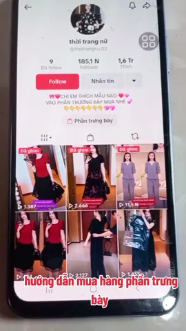 hướng dẫn cách mua hàng trong phần trưng bày của sốp thời trang nữ. 02#xuhuongtiktokkk #thoitrangbigsize #thinhhanh2025 #xuhuong #thinhhanhtrend #thinhhanh #xuhuongfreefire #thịnhhanhtiktok #xuhuongtiktok2024❤️🌈✔️ #thịnhhanh #thịnhhanhtrend #xuhuongtiktok #xuhuongtik #fashion 