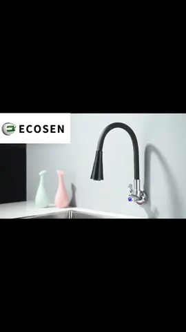 Uma torneira flexível que gira para todos os cantos, facilitando a limpeza em qualquer lugar.  #Torneira #cozinha  #flexível