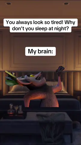 Only when I try to go to sleep lol! #meme #memecut #sotired #sleep #night #mybrain #iliketomoveitmoveit 