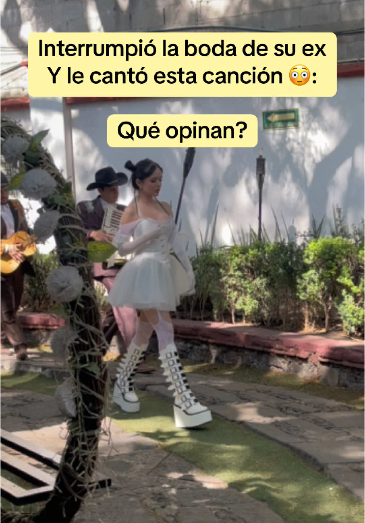 La cantante Germaine Valentina interrumpe la boda de su ex con su canción “Que Vivan Los Novios” #newmusic #trending #musicanueva #tendencia #viral #fyp 