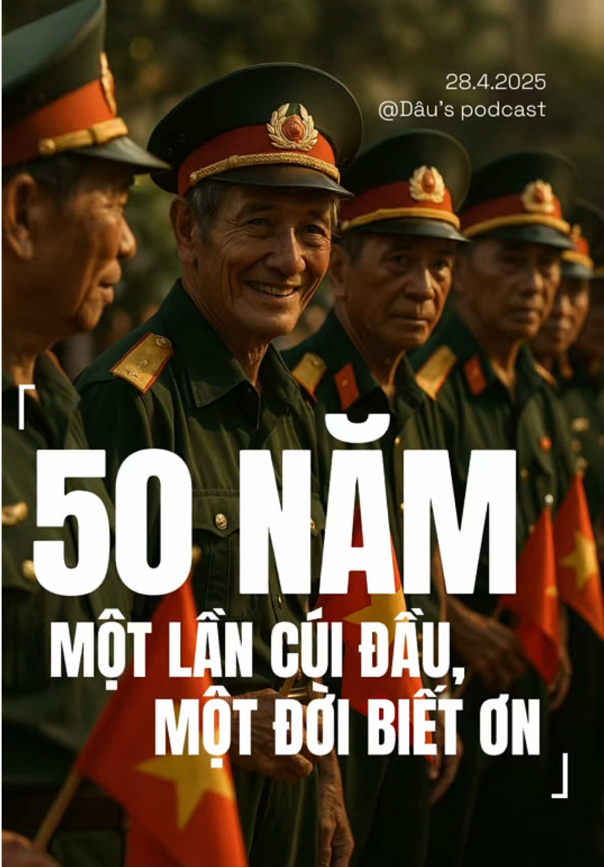 Tự sự khe khẽ về dịp kỷ niệm 50 năm ngày thống nhất đất nước...  Bạn nào cũng nghĩ giống mình không nhỉ? ❤️#thepodcastofdau #yeulichsu #yeulichsuvietnam🇻🇳❤ #lịchsửviệtnam #tôiyêuviệtnam #tamsu #xuhuong #chualanh #foryou #fypシ゚ #podcast #50namngaygiaiphongmiennam 