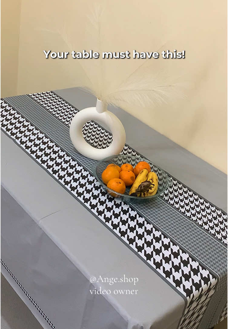 #tablecloth #tablecover #mantle #waterproof #oilproof #dining #aesthetic #affordable #fyp #foryou 