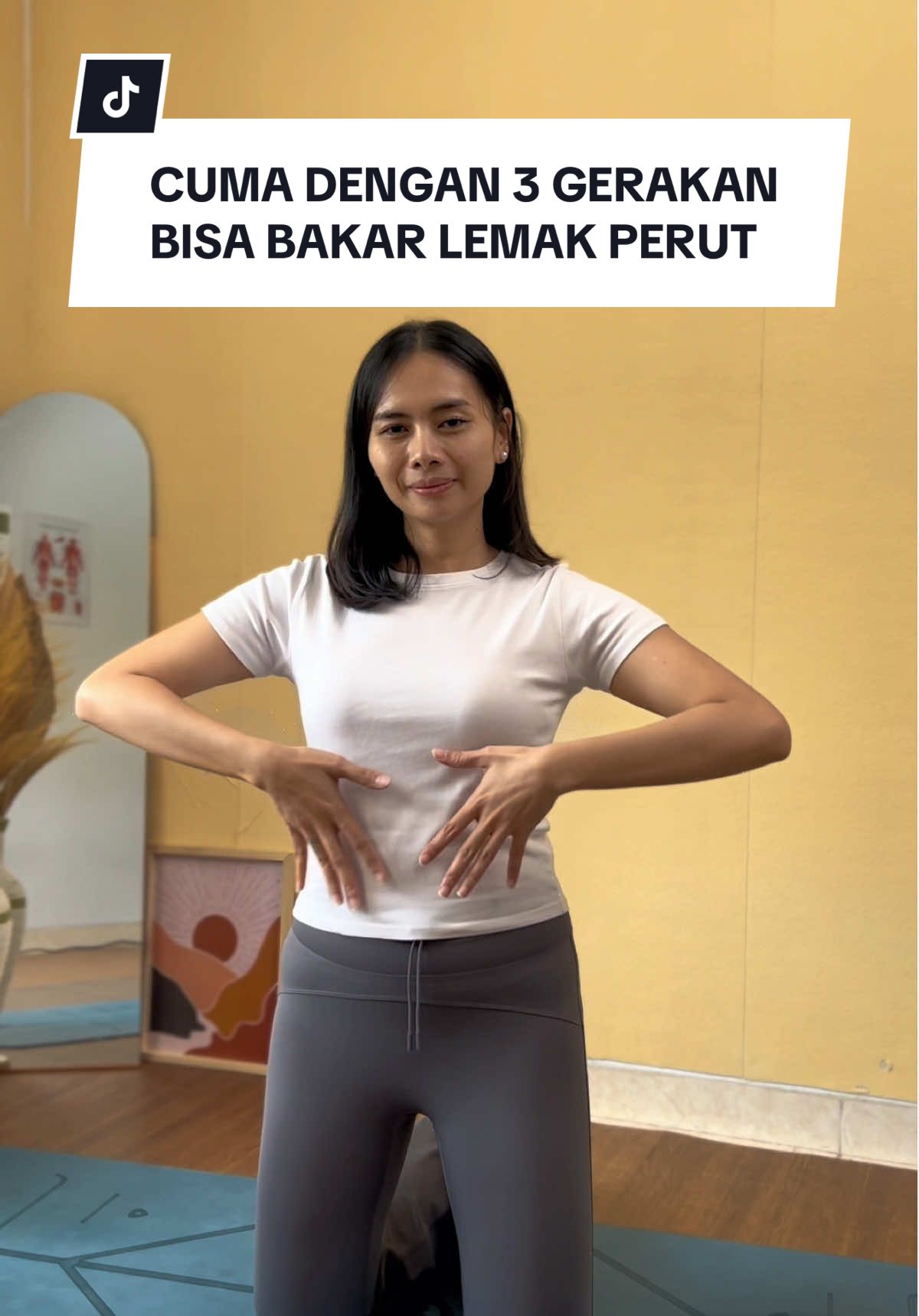 3 Gerakan ini bisa bakar lemak diperut tanpa drama! Kamu bisa cobain dirumah ya guys🥰 Next nya mau gerakan untuk apa comment di bawah!✨ #pilatesworkout #matpilates #pilatestok #absworkout 