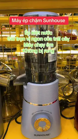 Máy ép chậm Sunhouse . Ép kiệt nước , vừa ép vừa làm kem mịn 