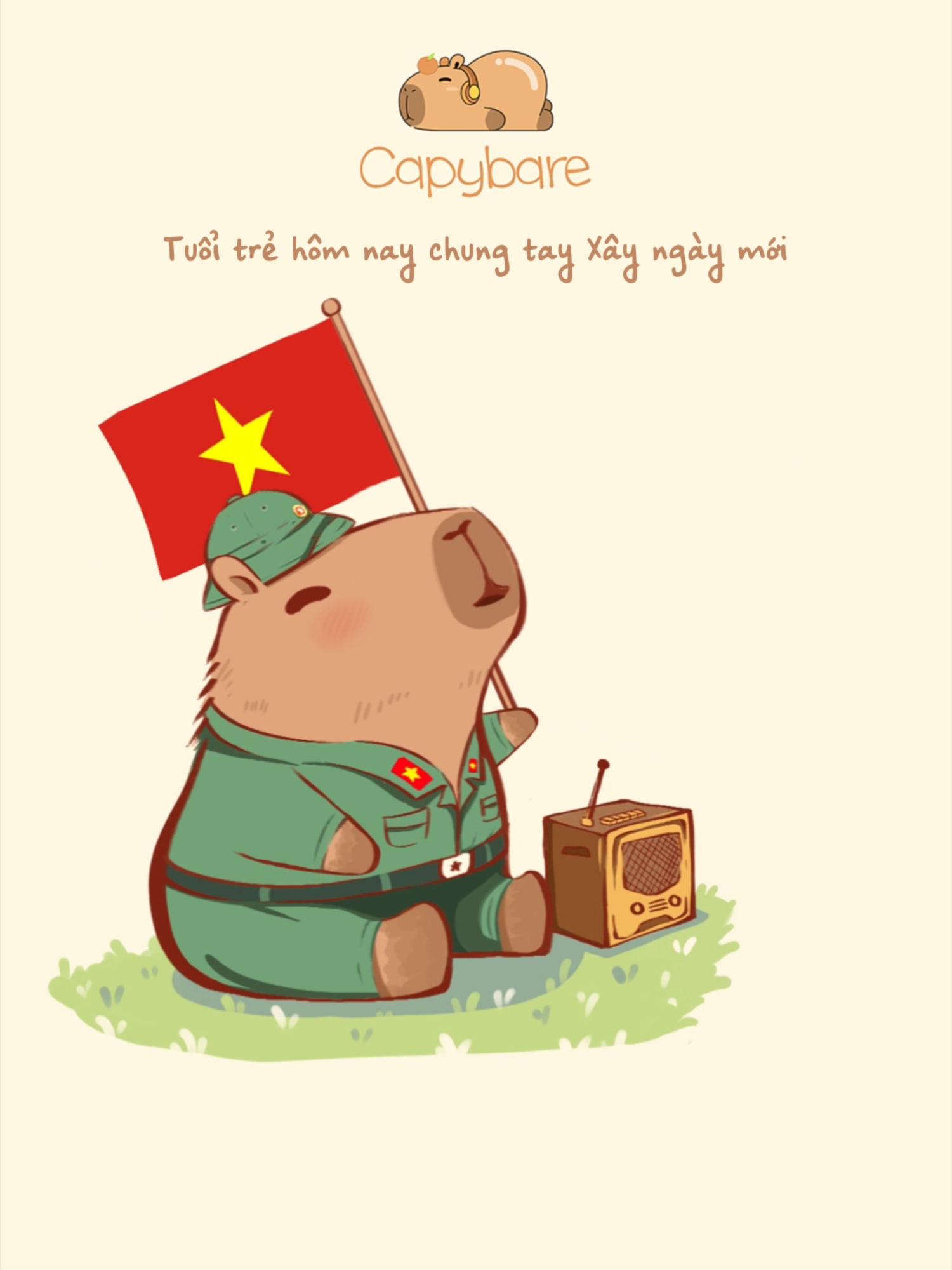 🔥🔥🔥#capybara #nhacchill #nhac #capybaremuzic #khatvongtuoitre #vietnam #30thang4