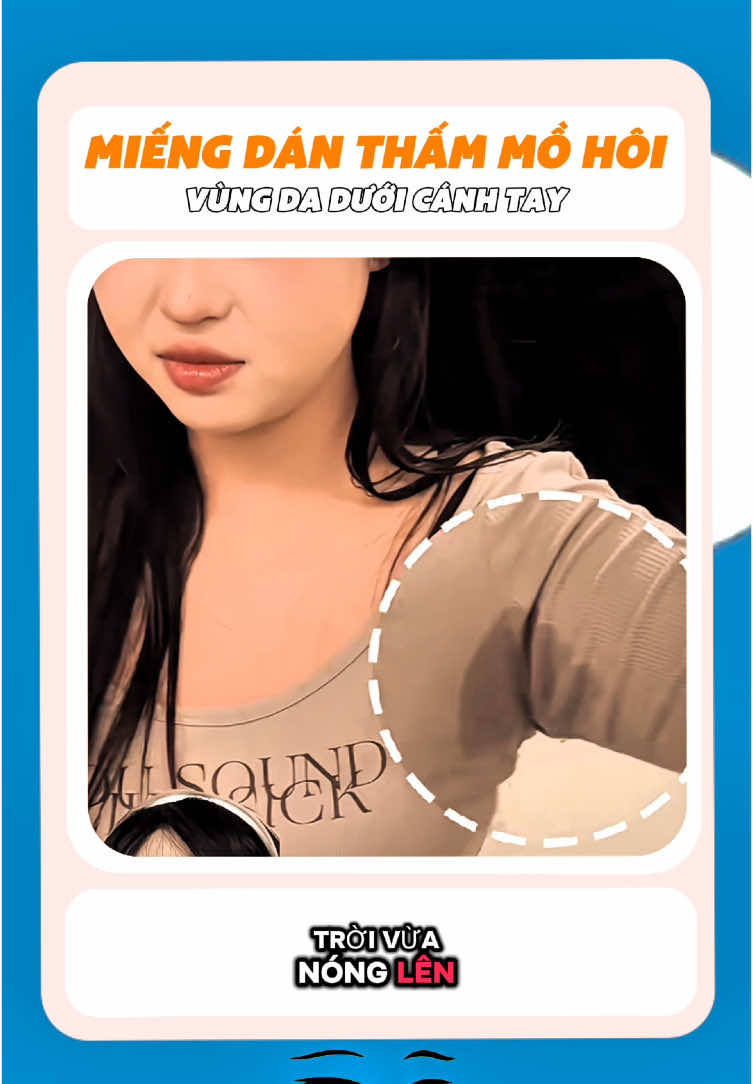 Chân ái cho bà nào cơ địa nách hay  bị đổ mồ hôi nè #miengdannach #miengdan #mohoinach 