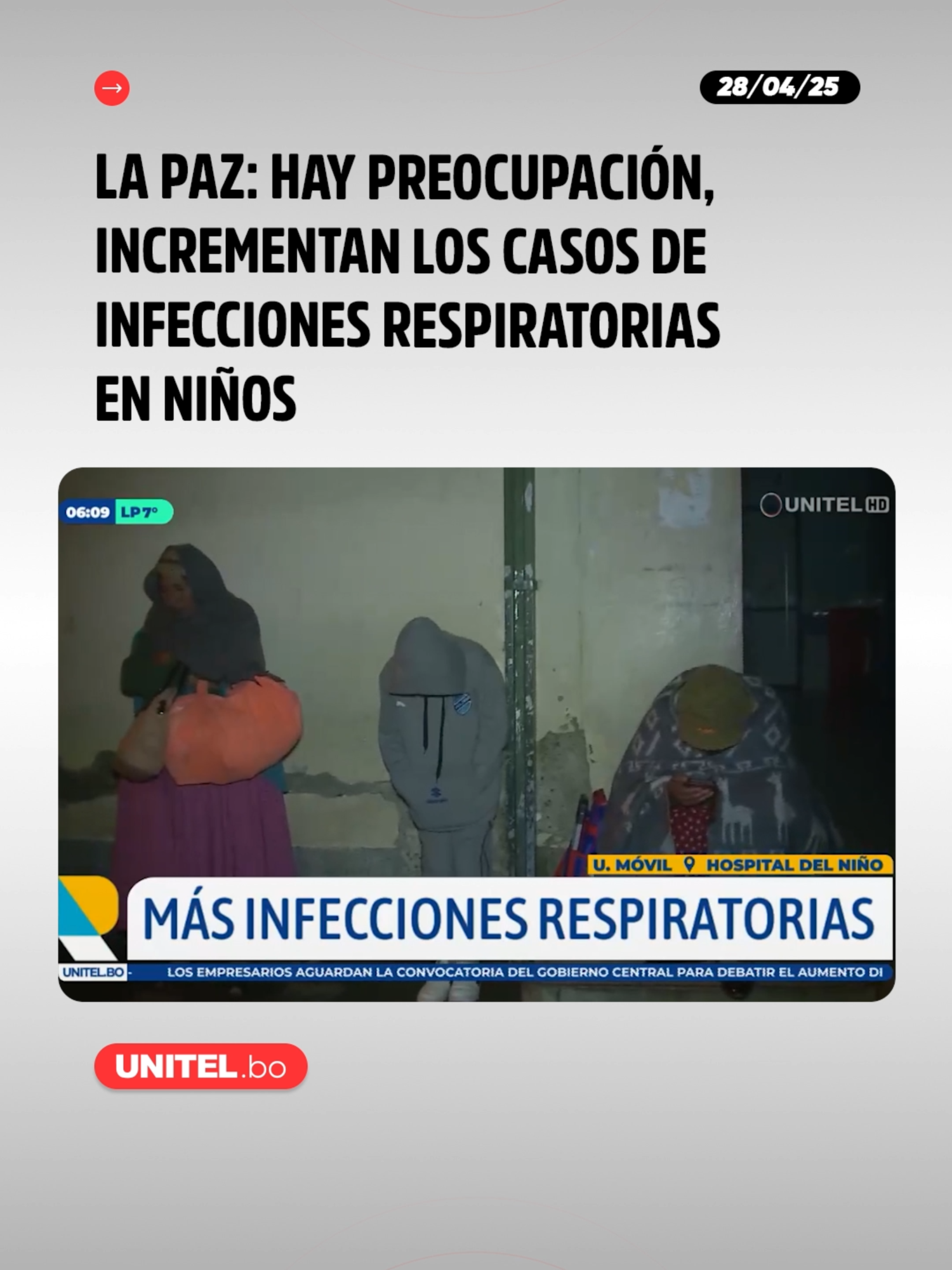 La Paz: Hay preocupación, incrementan los casos de infecciones respiratorias en niños #Unitel#InfeccionesRespiratorias#LaPaz#UnitelDigital #Infecciones #Niños