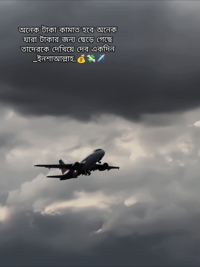 অনেক টাকা কামাত হবে অনেক  যারা টাকার জন্য ছেড়ে গেছে  তাদেরকে দেখিয়ে দেব একদিন  _ইনশাআল্লাহ..💰💸✈️#mohammud45 
