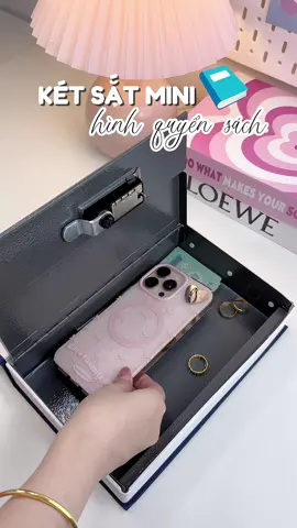 Cất đồ vào két sắt hình quyển sách này đố ai bít 🤭 #mekemdaily #ketsatmini #ketsatquyensach #deli #muataitiktok 