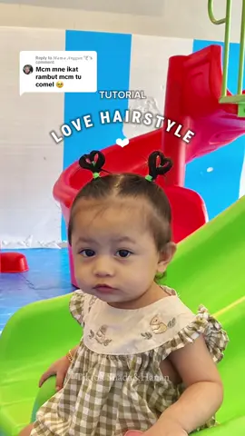 Replying to @𝑀𝒶𝓂𝒶 𝒜𝓃𝑔𝑔𝓊𝓃 🕊️ nah tutorial 🫶🏻. Perlukan 6 getah rambut je. Pastikan pakai hair serum dulu supaya senang nak cabut getah rambut nanti 🥰 Hairserum:  @Suada 𖬺 Hanan  Hairgel:  @Suada 𖬺 Hanan  #hairstyles #girlhairstyle #tutorialrambut #tutorialhairstyle #tocanglove #tutorialrambutlove #hanandeena 