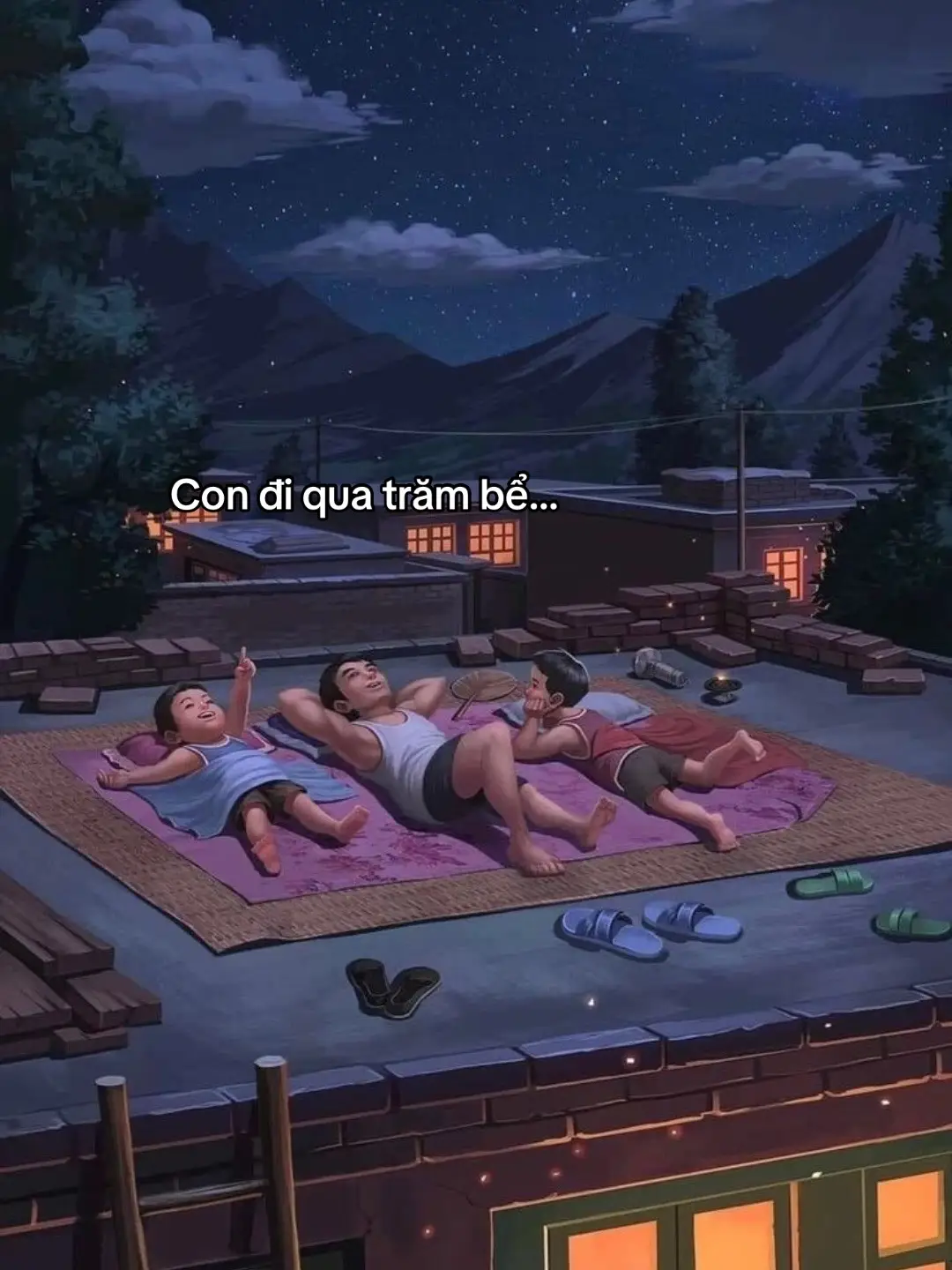 Con đi qua trăm bể, mơ một triệu mùa xuân, cuối cùng nơi muốn đến lại là nơi đã từng. Ước gì con không lớn ông bà cũng chẳng già nỗi nhớ này đủ lớn, đưa con về hôm qua. #tuoithotoi #xh #kyuctrongtoi 