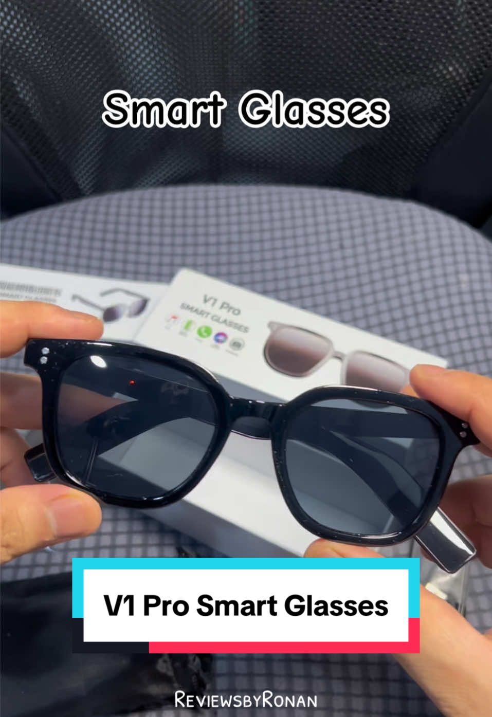 Unboxing the latest V1 Pro Smart Glasses just like Iron Man! #glasses #shades #smartglasses #smart #hightech #technology #smartglass #pro #ironman #jarvis 