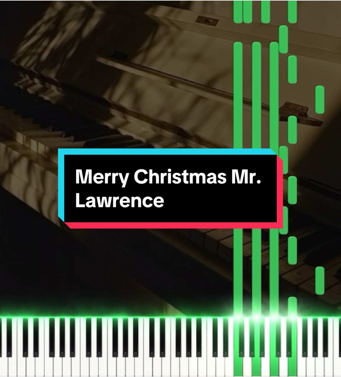 Merry Christmas Mr. Lawrence#pianocover #pianotutorial #piano #fyp #merrychristmas #mrlawrence 