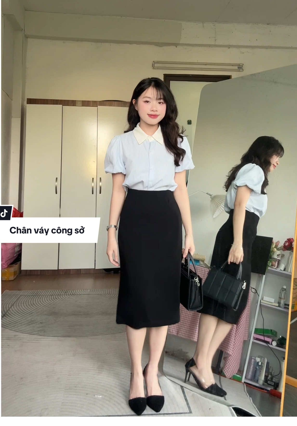Chân váy công sở cho mấy bà  #meimytom #chanvaycongso #dilammacgi 