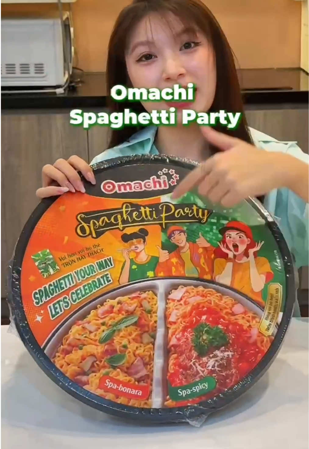 Trải nghiệm ngay Omachi Spaghetti Party siêu giới hạn với 2 ngăn - 2 vị Spaghetti sáng tạo 💓 #omachispaghetti #omachispaghettiparty #spaghettiyourway 