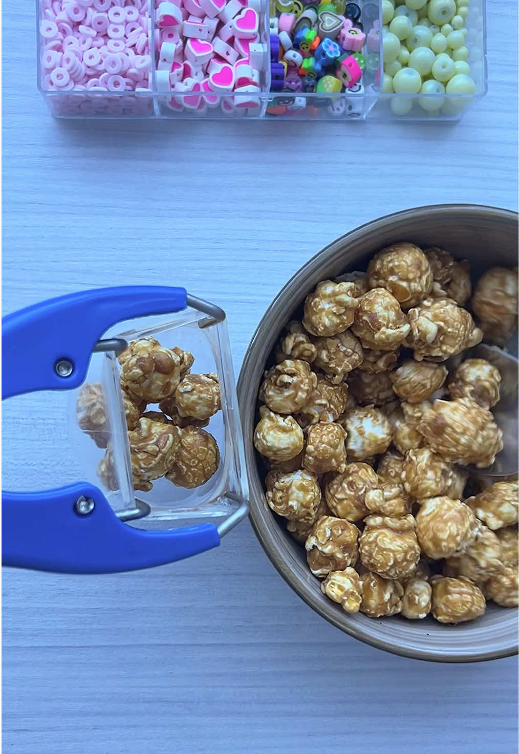 Unusual anti-stress ball with caramel popcorn🍿🤤 #slime #asmr #satisfying #satisfyingvideos #create #antistress #stressball #handmadecraft 