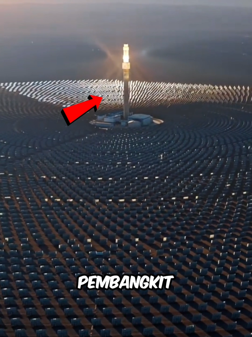 Pembangkit Listrik Tenaga Surya TERBESAR di Tiongkok! ⚡️🌞 #faktaunik #education 