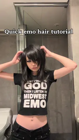 Lazy hair day tbh  #emo 