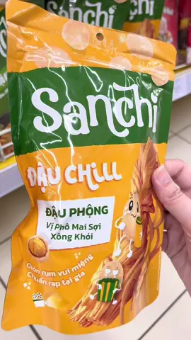 Sanchi snack đậu phộng vị phô mai xông khói #snackdauphong #dauphong #doanvat #xuhuong 