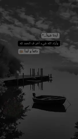 #أردنا_شيئآ_وأراد_الله_شيئآ_آخر ف الحمد لله دائماً وأبداً 🤲🏼 #اقتباسات_عبارات_خواطر🖤🦋🥀  #أكسبلورر #🎶🦋🎵🎻🎼 #🍂🖤🦋  #fypシ゚viral🖤tiktok☆♡🦋myvideo 