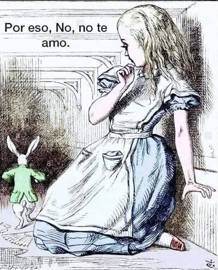 La importancia del orden, en el amor… “-¿Pero tú me amas? - Preguntó Alicia. -¡No, no te amo! - Respondió el Conejo Blanco. Alicia arrugó la frente y comenzó a frotarse las manos, como hacía siempre cuando se sentía herida.  -¿Lo ves? - Dijo el Conejo Blanco. Ahora te estarás preguntando qué te hace tan imperfecta, qué has hecho mal para que no consiga amarte al menos un poco. Y es por eso mismo que no puedo amarte. No siempre te amarán Alicia, habrá días en los cuales estarán cansados, enojados con la vida, con la cabeza en las nubes y te lastimarán. Porque la gente es así, siempre acaba pisoteando los sentimientos de los demás, a veces por descuido, incomprensiones o conflictos con sí mismos.  Y si no te amas al menos un poco, si no creas una coraza de amor propio y felicidad alrededor de tu corazón, los débiles dardos de la gente se harán letales y te destruirán. La primera vez que te ví hice un pacto conmigo mismo... 