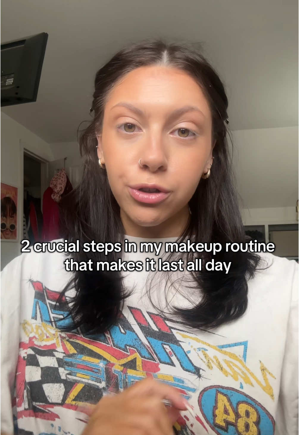 and it doesn’t feel heavy on skin #fyp #makeup #makeuptipstiktok #routine @urban decay @ONE SIZE BEAUTY