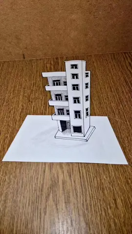 How to draw a Building 🏠 #drawing #artwork #buildings #fyp #tutorialdrawing #art #bestvideo #3d #3danimation #3dart #opticalillusion #illusion #tik_tok #viral_video_tiktok 