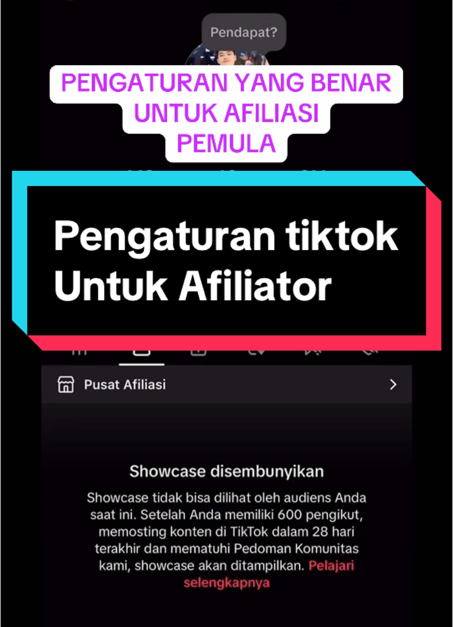 Pengaturan Afiliasi TIKTOK  #fyp #FORYOURPAGE #AFILIATOR #afiliate #affiliatemarketing 