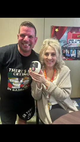 #BittySchram #TheresNoCryingInBaseball #Shelovedthefreshmozz #steviemozz #Nyceventsplus #CHillerTheatreExpo #ALeagueOfTheirOwn⚾️ #StillwellAngelhaveanotherChoclatebar