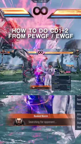 PEWGF to CD1+2 guide #fyp #tekken #tekken8 #kazuya #fypシ #anime #perfect #viralvideos 