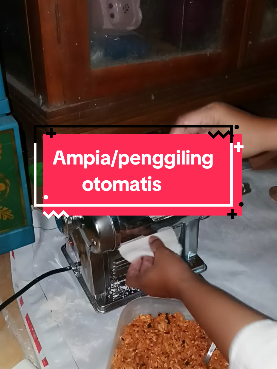 Ampia/alat penggiling otomatis  #pangsit #mie #cireng #kuebawang #pastel #gilingan 