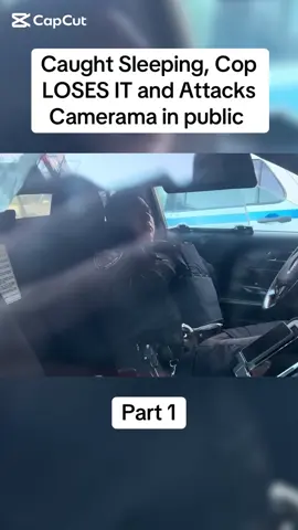 Caught Sleeping, Cop LOSES IT and Attacks Camerama in public 