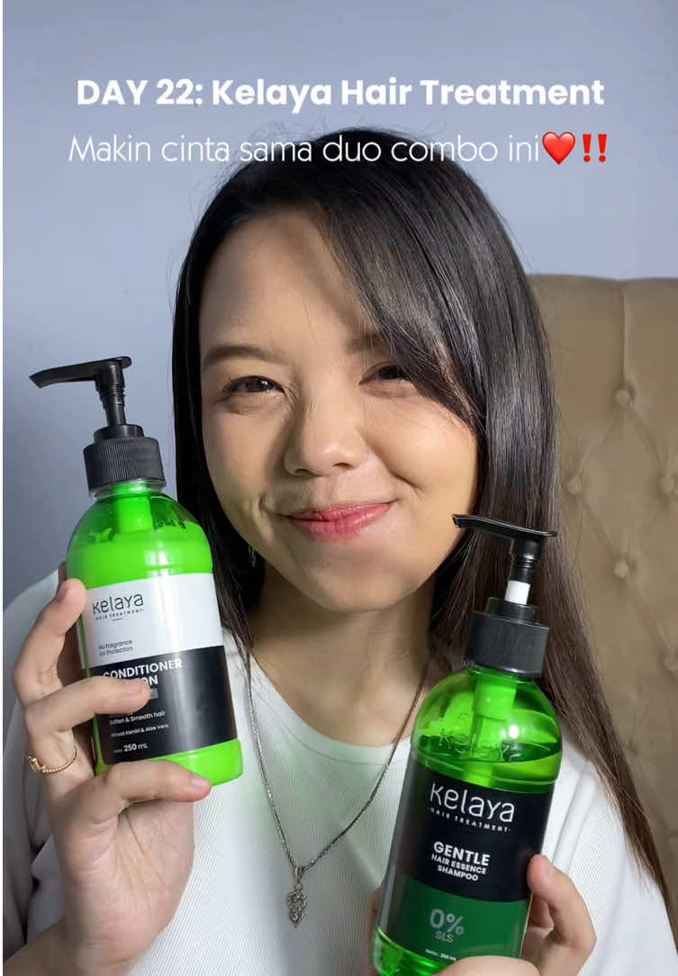 Day 22: makin hari makin banyak baby hair numbuh lho @Kelaya Hair Treatment #HempasKusut #1MenitHempasKusut #shampoo #shampoononsls #kelayahairtreatment 