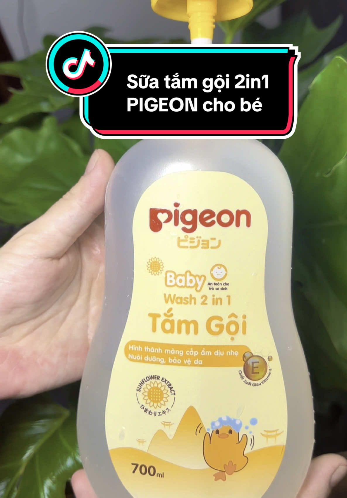 Sữa Tắm Gội Toàn Thân Pigeon Cho Bé 2in1 700ml Mùi Thơm Dịu Nhẹ An Toàn Cho Bé Sữa tắm gội nổi bật với hương thơm nhẹ nhàng, an toàn cho làn da của bé. Dung tích lớn sử dụng được lâu dài #xuhuong #mebimsua #trend #viralvideo #suatamgoi 
