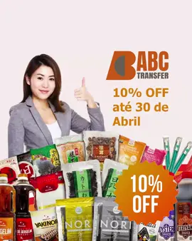 Últimos dias de promoção! Aproveite 10% de desconto em todo o site* utilizando o cupom ABCTRANSFER10. Promoção válida até 30 de abril. Acesse: abctransfer.com.br e receba nossos produtos orientais em qualquer lugar do Brasil. (*Frete não incluso.) #Promoção #Desconto #ABCTransfer #ProdutosOrientais #OfertaEspecial #ComidaJaponesa #ProdutosOrientaisBrasil #LojaOnline #CuponsDeDesconto #ComprasOnline