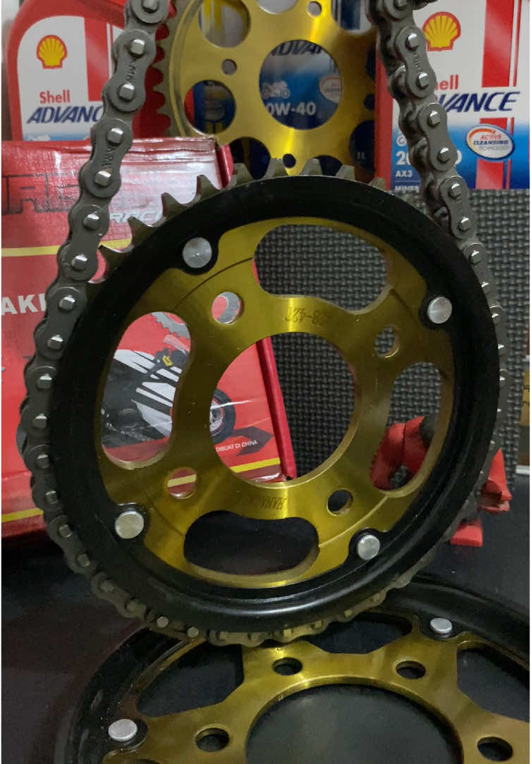 GIR RANTAI PAKET KOMPLIT CB150R - VERZA - MEGAPRO NEW #gir #rantai #gircb150r #girmegapronew #girsetcb150r #cb150r #verza #megapronew #sparepartmotor