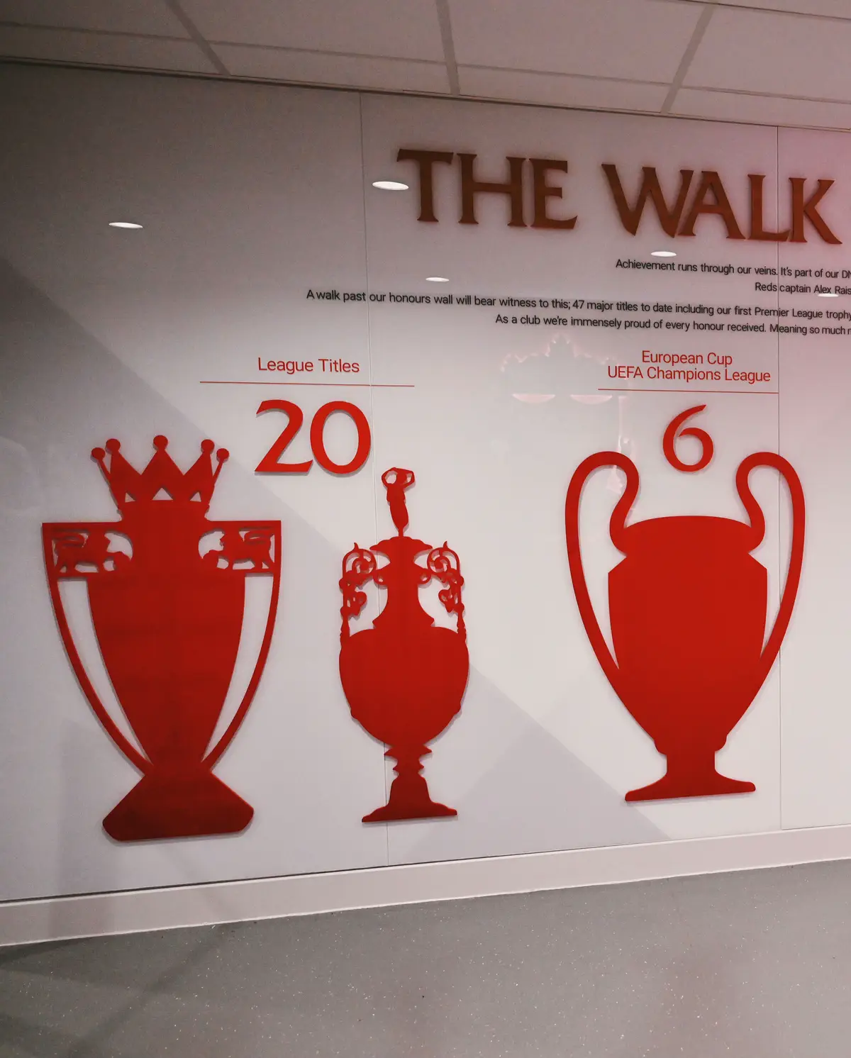 The Champions Wall has had an update 😍 #Liverpool #LFC #PremierLeague