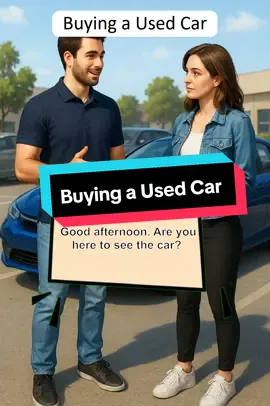 Buying a Used Car : Practice English through dialogues #learnenglish  #englishforbeginners  #practiceenglis 