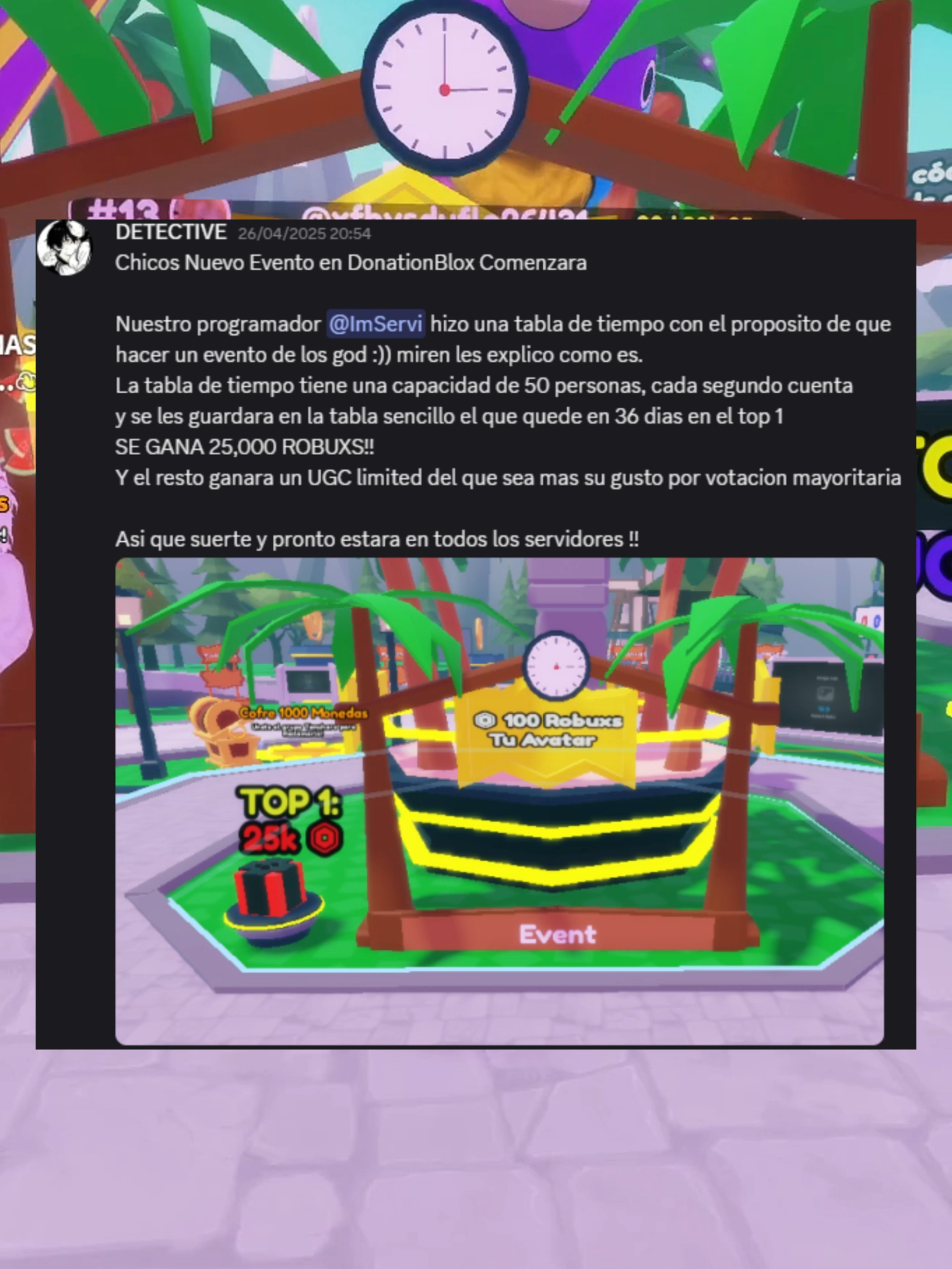 ya esta listo el nuevo evento!! premio 25k ... #paratii #paratiiiiiiiiiiiiiiiiiiiiiiiiiiiiiii #fyp #robloxfyp #donation #temsharo #fyp