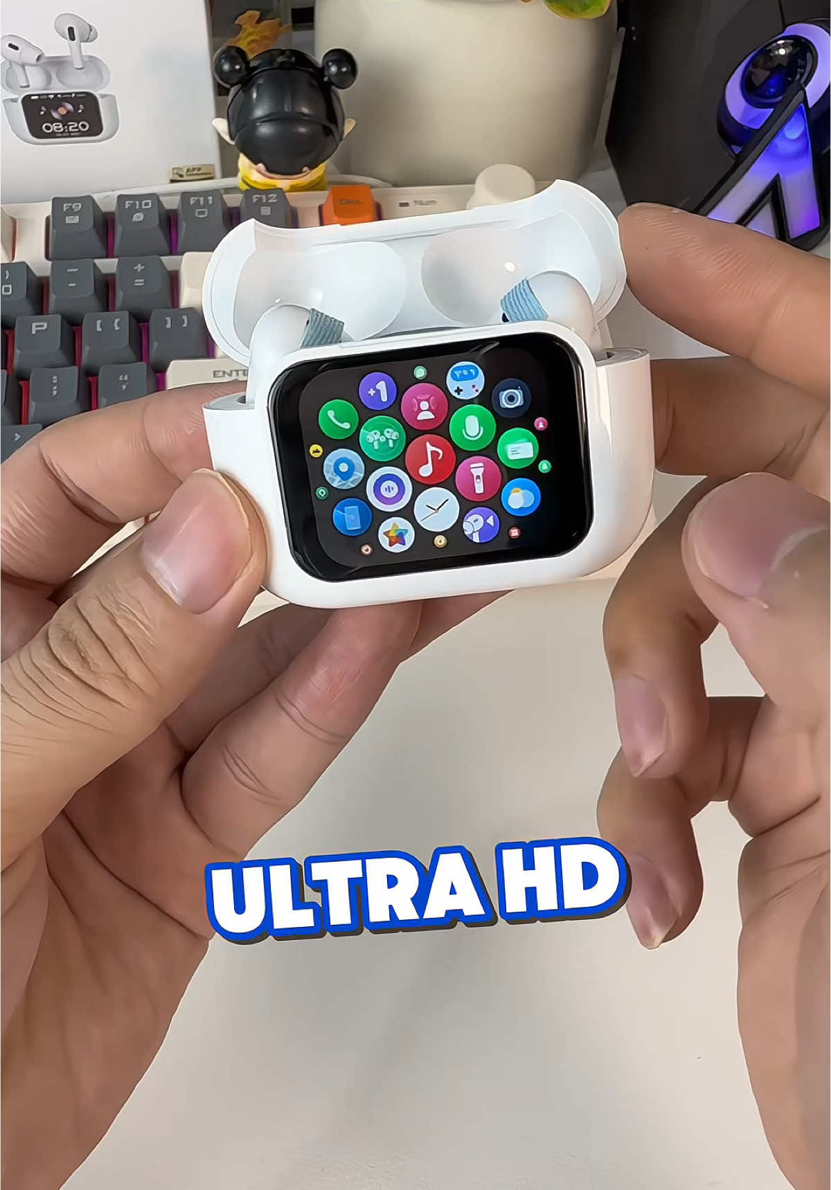 Tai nghe A11 Pro Ultimate, nghe hay bass êm 28 chức năng kết nối app #hungrv96#tainghebluetooth 