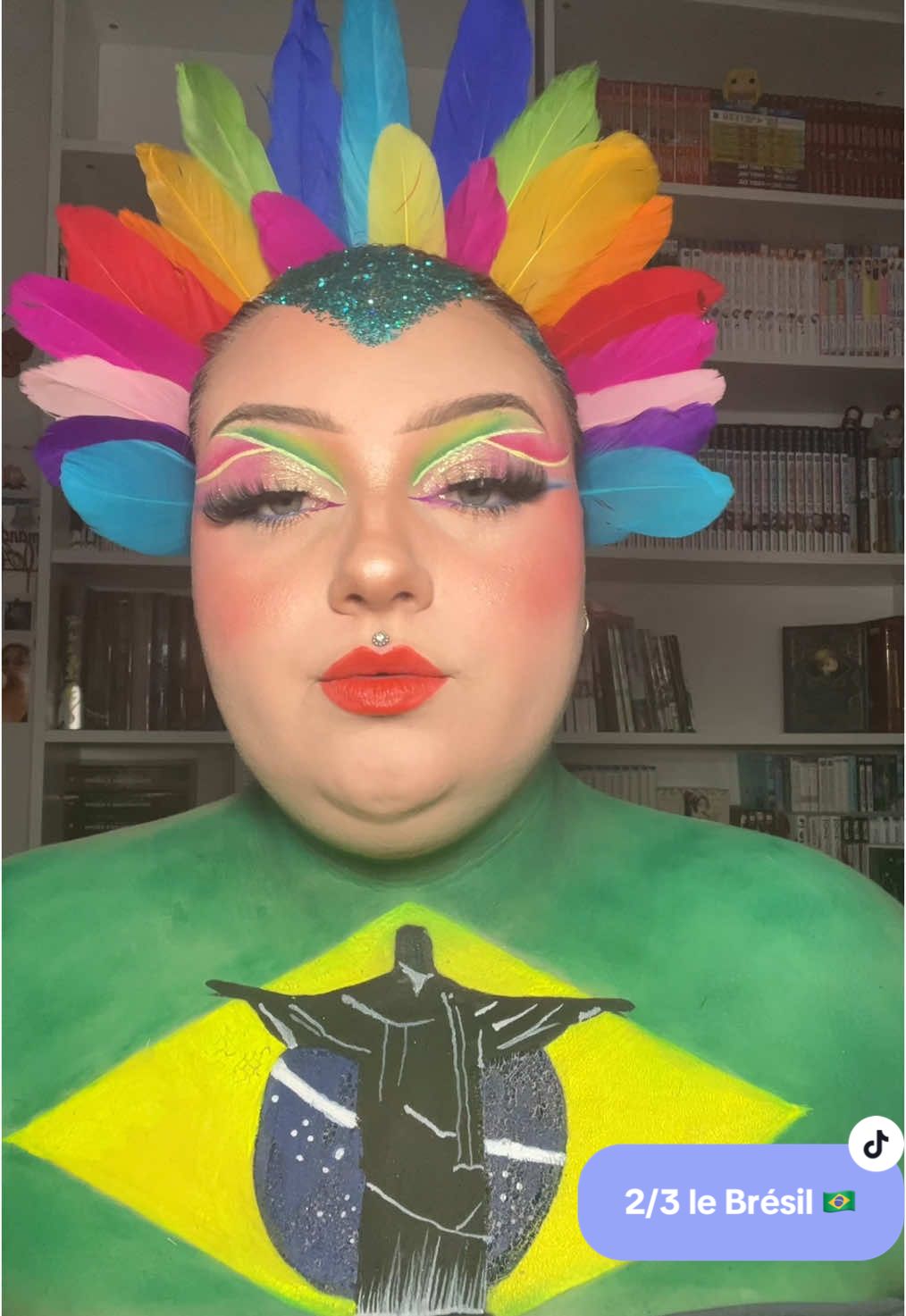 NOUVELLE video👀 2 / 3 thème « faite nous voyager » vous aimez ? On part au Brésil✈️🥳 @NYX Professional Makeup @NYX COSMETICS FRANCE @BEAUTY BAY @KIKO Milano  #pourtoiiii #Makeup #adele #creativemakeup #riodejaneiro #beautytransformation #amdmakeupp #fypmakeup #beauty #makeupartist #voyage 