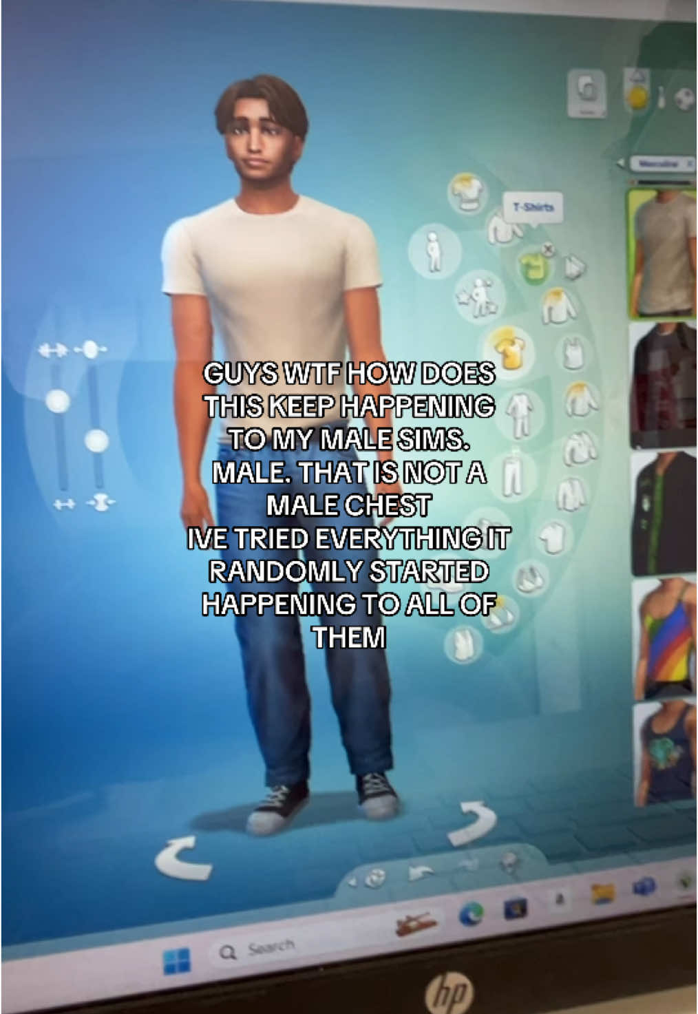 TikTok that is a man and not a woman #fyp #foryou #foryoupage #viral #blowup #sims4 #laptop 