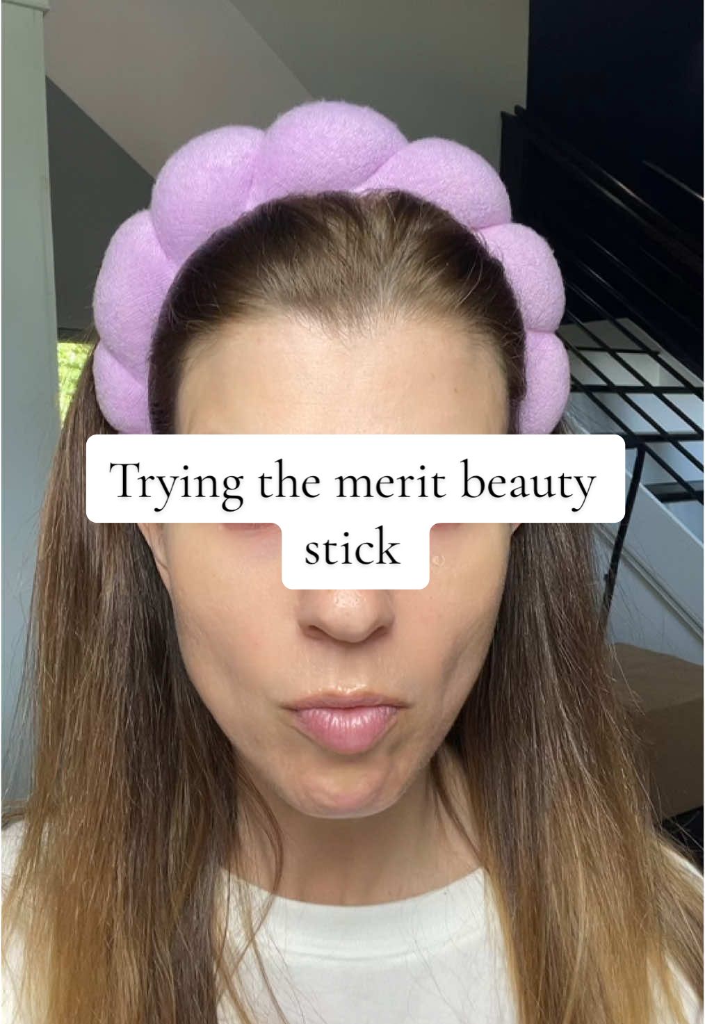 Foundation? Concealer? BOTH-in one swipe! #meritbeauty #complexionstick #everydaymakeup #cleanbeauty #nomakeupmakeup 