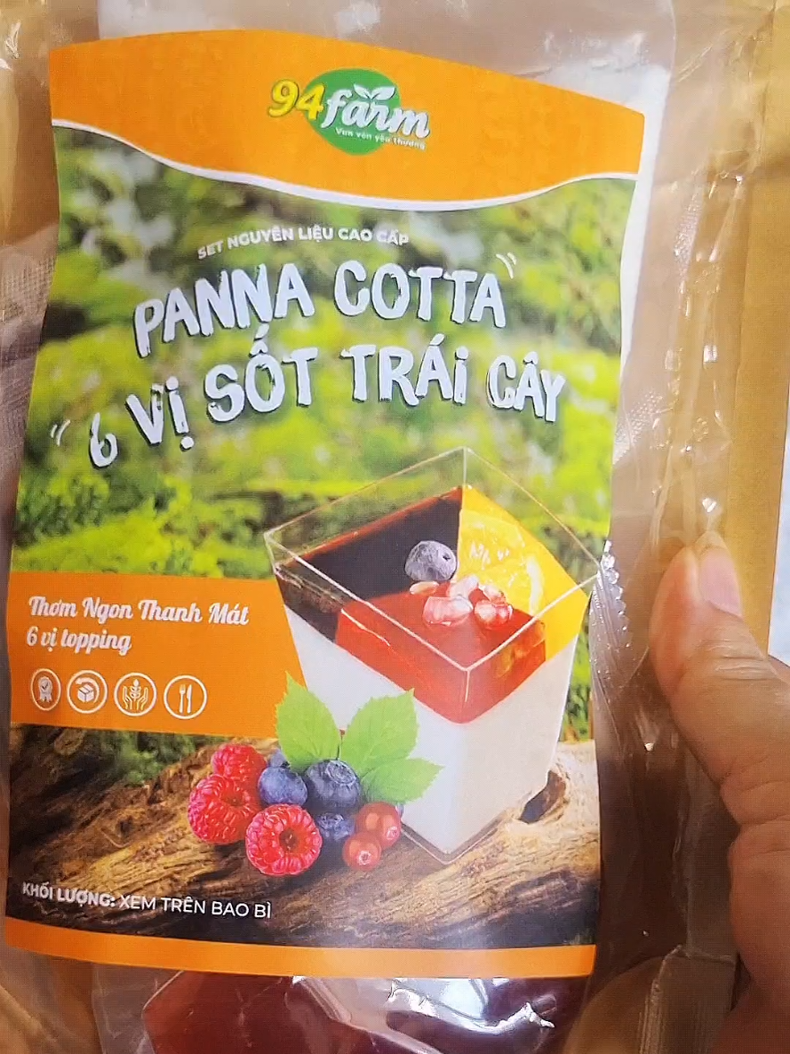 Pannacotta94 có 6 vị sốt trái cây....dể nấu thơm ngon bổ dưỡng  #minhhoa258#đoanvat#pannacotta#pannacottatraicay#pannacottanhalam#xuhuong#thinhhanh 