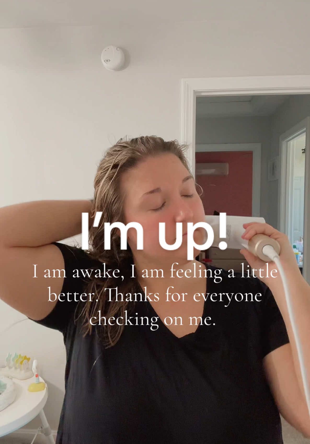 Bad chicken 1 Haley 0. Took the day off from work and slept till 11:30 now I am showered and trying to get moving. Thanks for all the messages checking on me guys. 🤍 #tideway #tidewayblowdryer #tidewaypro @Tideway 