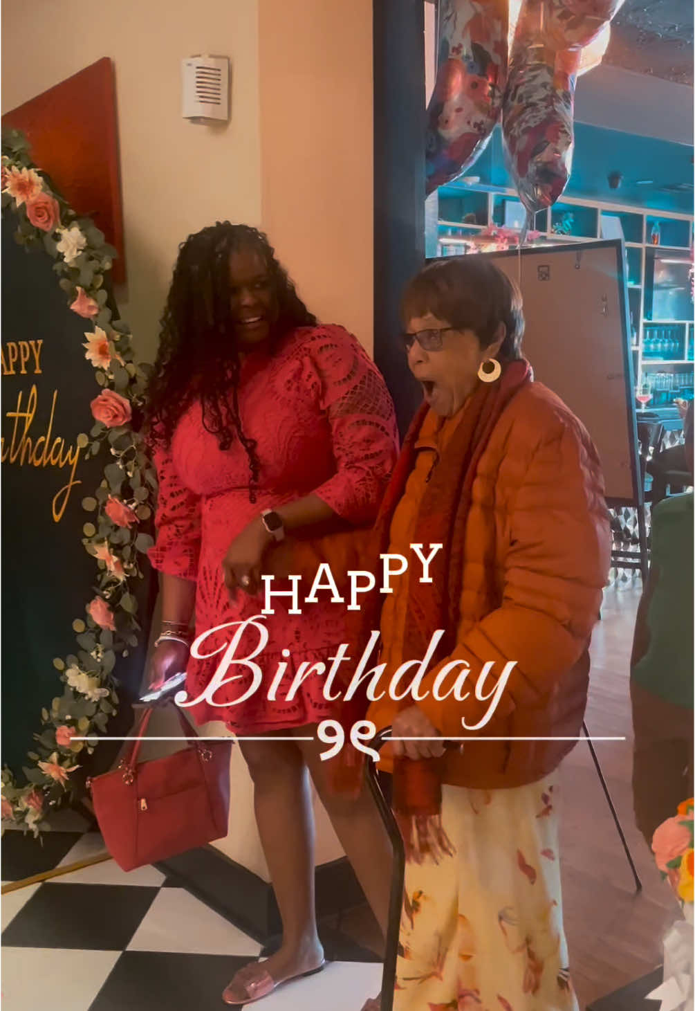 Cheers to 90 Years!!! 🥂 I was able to pull off an AMAZING 90th Surprise birthday brunch for my Grandma!! #90thbirthday #grandma #surpriseparty #surprisesurprise #jamaicatiktok #jamaicantiktok #floral #CapCut 