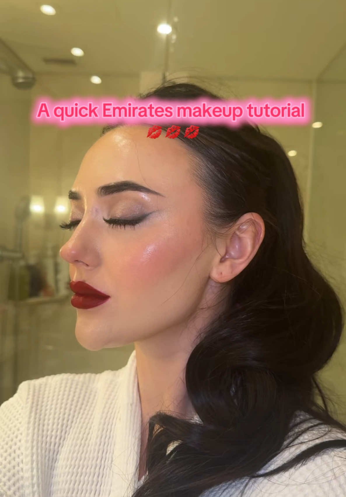 Easy15 minutes makeup routine Makeup products is:                        Dior Skin forever foundation💕             Dior concealer shade 1N💕.               FENTY beauty concealer 💕.      Primark foundation stick shade Honey💕.                                     Morphe cream blush 💕.                         #Fenty beauty eyeliner 💕.               Too faced take over lipstick 💕.              Nars starwoman lipstick 💕.                    #emirates #makeup #tutorial #makeuplook #emiratesairlines #cabincrewlife #fyp #💋 #makeuphacks 