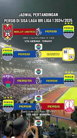 Jadwal pertandingan persib Bandung #briliga1 #persib #persibbandung #persibday #persibjuara #bobotoh #viking 