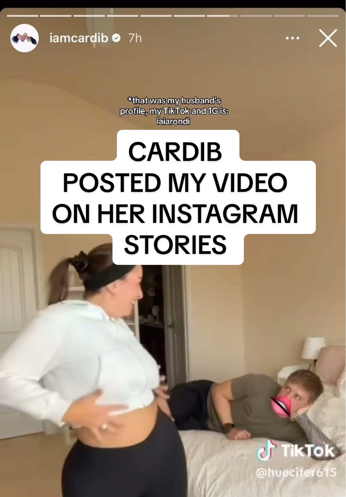 I STILL CAN’T BELIEVE IT 😭😭😭😭 @Cardi B I LOVE YOU SO SO SO MUCHHHHHHHHH #cardib#viral#fyp#ballerinacappuccina#reposting#cardibchallenge#famous  
