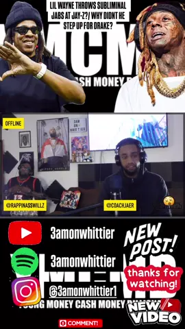 LIL WAYNE THROWS SUBLIMINAL JABS AT JAY-Z?/ WHY DIDNT HE STEP UP FOR DRAKE? “LET’S TALK ABOUT IT” #coachjaer #rappinasswillz #podcast #podcasting #3amonwhittier #podcastersofinstagram  #spotify #podcastlife #podcaster #music #youtube #radio #comedy #hiphop #applepodcasts #Love #podcasters #podcastshow #itunes #spotifypodcast #newpodcast #viral #newcontent #contentcreator #explore #lilwayne #jayz